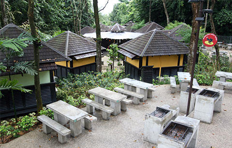 Kampung huts