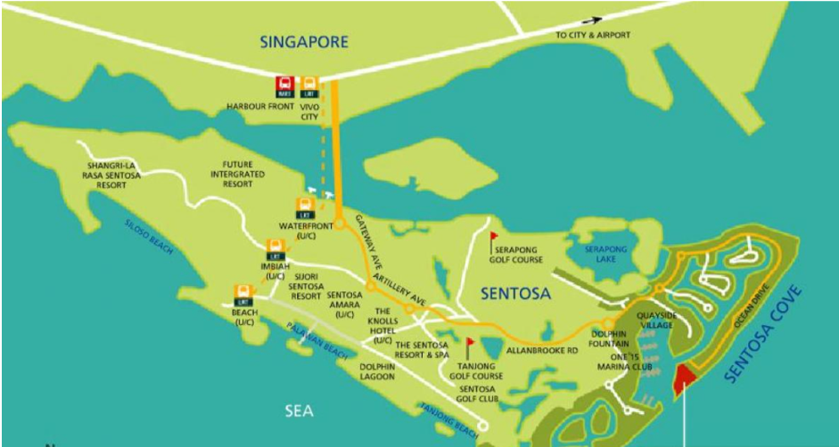 Sentosa Island Map 2020 How To Get To Sentosa | Ipcg